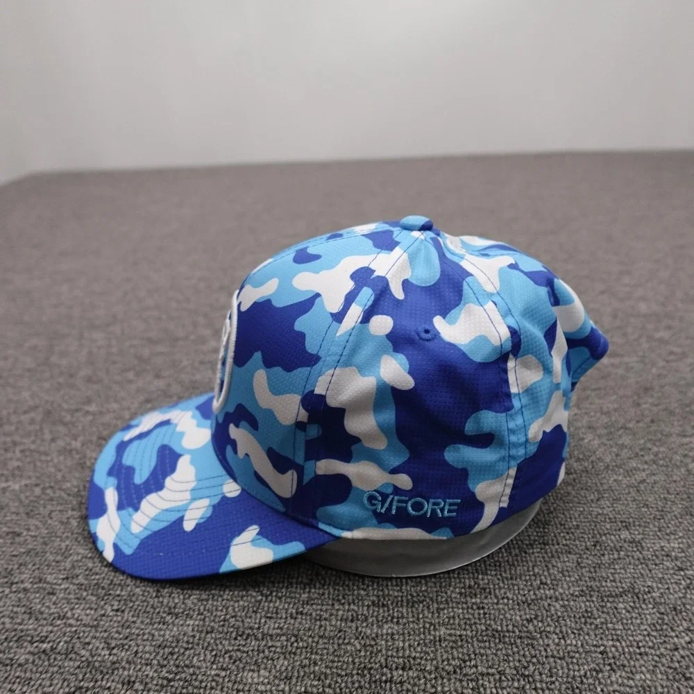 G/FORE Hat Cap Snap Back Mens One Size Blue Camo Baseball Golf Performance Logo